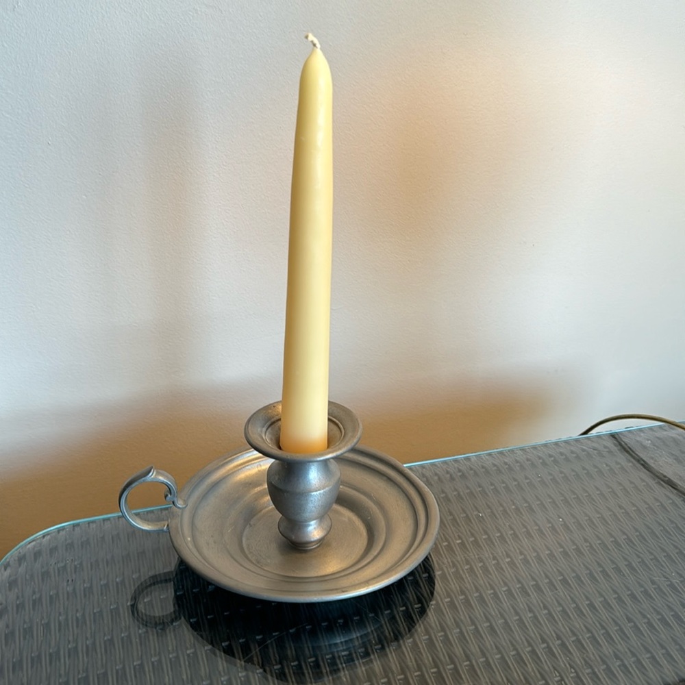 Pewter Candle Holder